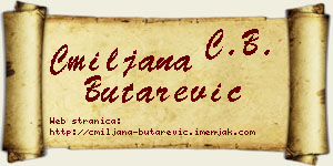 Cmiljana Butarević vizit kartica